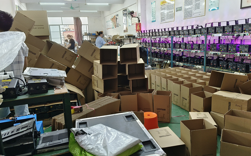 Packing site before shipment